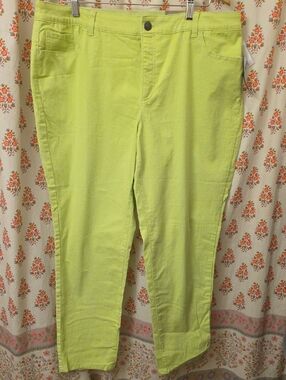 Lime Green Women's Slim Pants